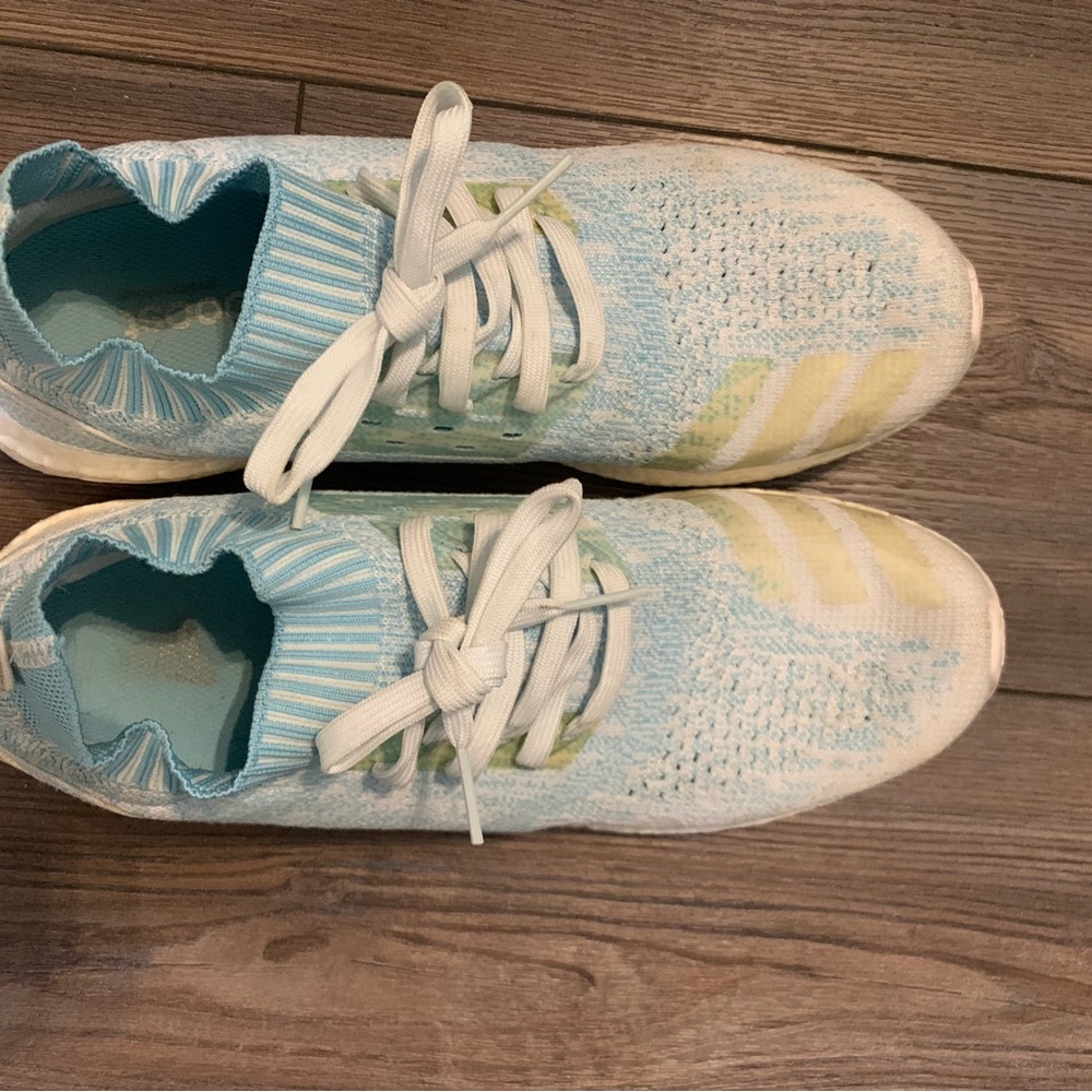 Adidas Mens Ultraboost Uncaged x Parley Sneakers Icey Blue